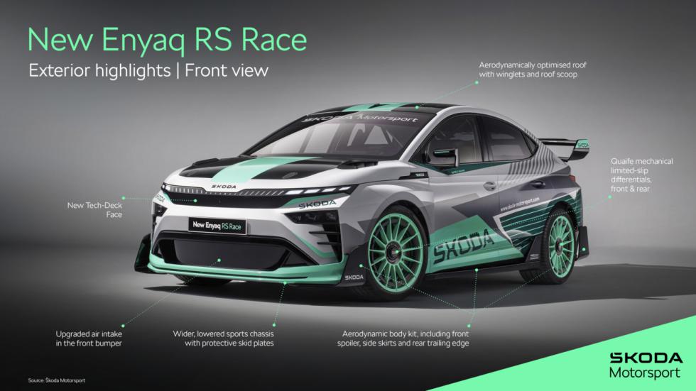 Skoda Enyaq RS Race: Επέστρεψε με βιώσιμες ιδέες για μοντέλα παραγωγής